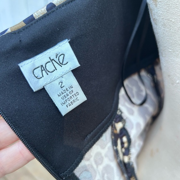 Vintage Y2K Cache cheetah leopard print bodycon tight mini dress size 2 - Picture 7 of 8